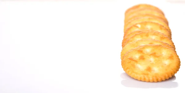 Galletas saladas redondas —  Fotos de Stock