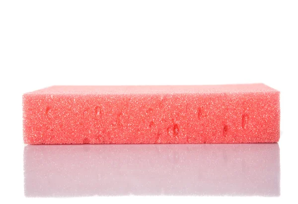 Red Dish Washing Sponge — Stock Photo, Image