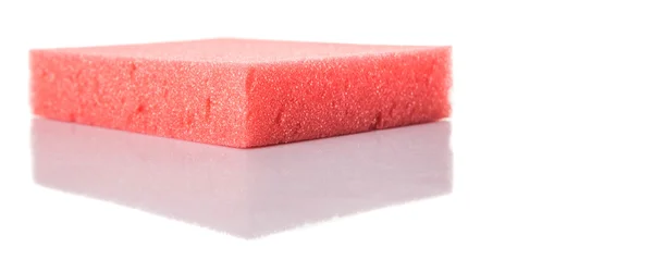 Red Dish Washing Sponge — Stock Photo, Image