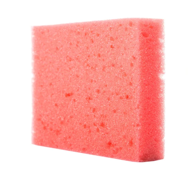 Red Dish Washing Sponge — Stock Photo, Image