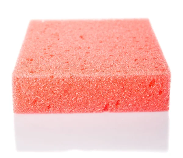 Red Dish Washing Sponge — Stock Photo, Image