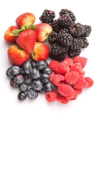 Çilek, böğürtlen, yaban mersini ve ahududu