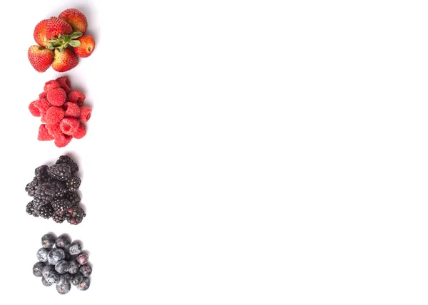 Strawberry, Blackberry, Blueberry and Raspberry — Stock Photo, Image