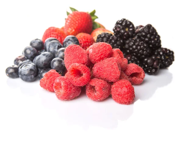 Strawberry, Blackberry, Blueberry and Raspberry — Stock Photo, Image