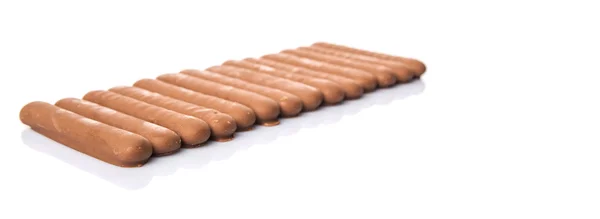 Finger bisküvi çikolata kaplı — Stok fotoğraf