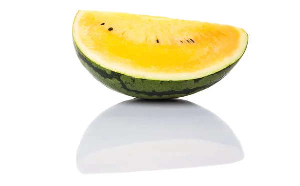 Fruta de melancia amarela — Fotografia de Stock