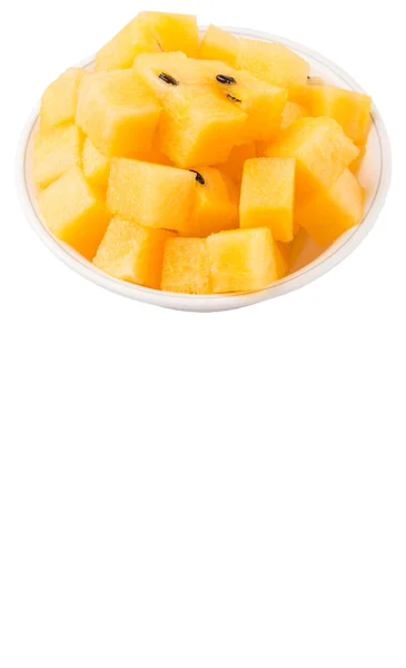 Bite Sized Yellow Watermelon Fruit — Stock Photo, Image