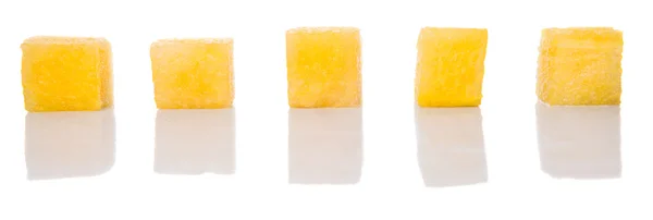 Tamaño de la mordedura Amarillo Sandía Fruta —  Fotos de Stock