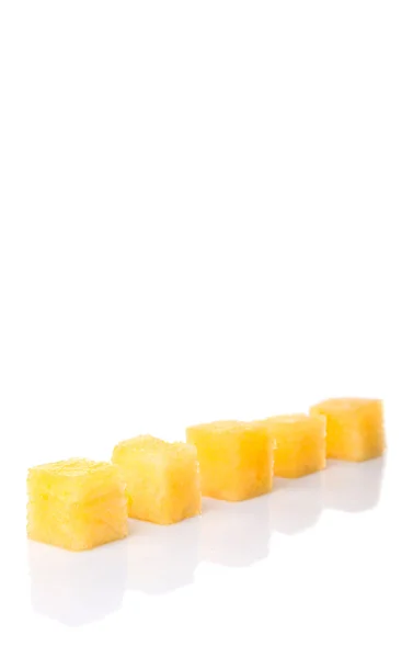 Bite Size Yellow Watermelon Fruit — Stock Photo, Image