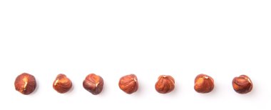 Beyaz arka plan üzerinde fındık