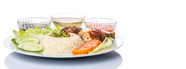 Nasi Ayam Or Chicken Rice — Stock Photo, Image