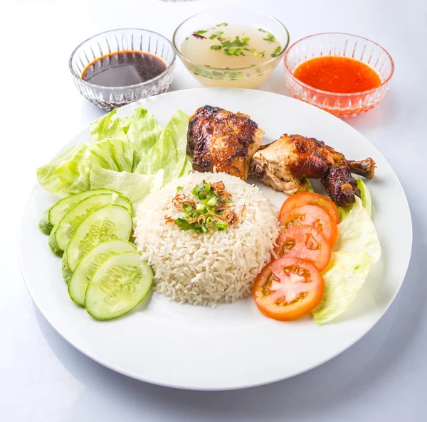 Nasi Ayam Or Chicken Rice — Stock Image Nasi Ayam Or Chicken Rice Stock Photo
