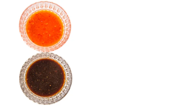 Homemade Soy Sauce And Chili Sauce — Stock Photo, Image