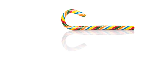 Cana de doces de Natal multicolorida — Fotografia de Stock