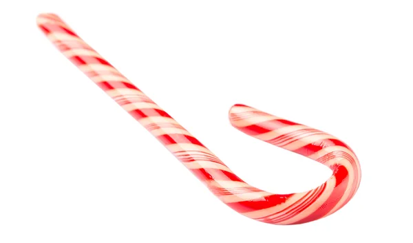 Cana de doces vermelha e branca de Natal — Fotografia de Stock