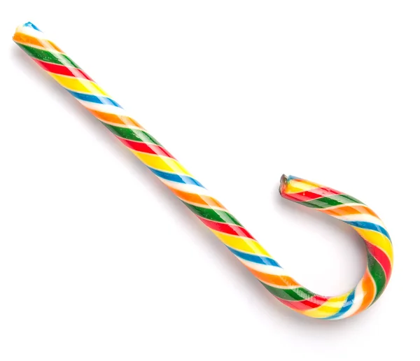 Wielobarwny Christmas Candy Cane — Zdjęcie stockowe