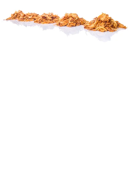 Deep Fried Shallots Garnishing White Background — Stock Photo, Image