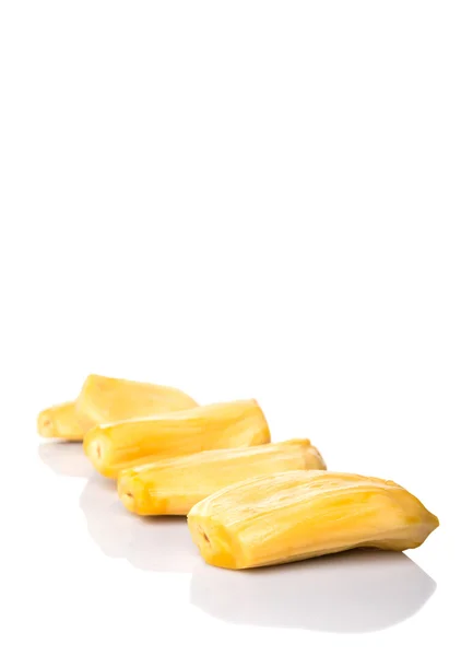 Exotic Jackfruit White Background — Stock Photo, Image