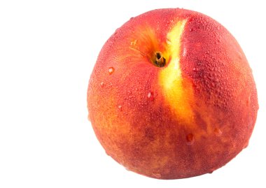 Nektarin meyve beyaz arka plan üzerinde