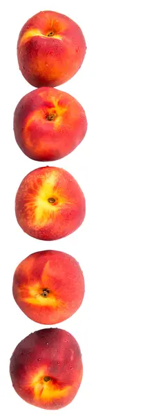 白い背景の上のネクタリン果実 — ストック写真