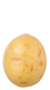 Beyaz arka plan üzerinde bebek patates