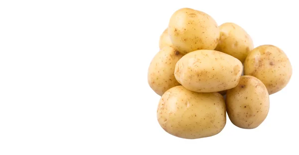 Baby Potatis Över Vit Bakgrund — Stockfoto