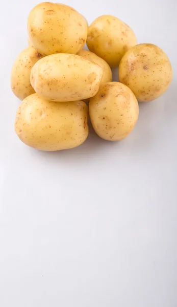 Baby Πατάτες Λευκό Φόντο — Φωτογραφία Αρχείου