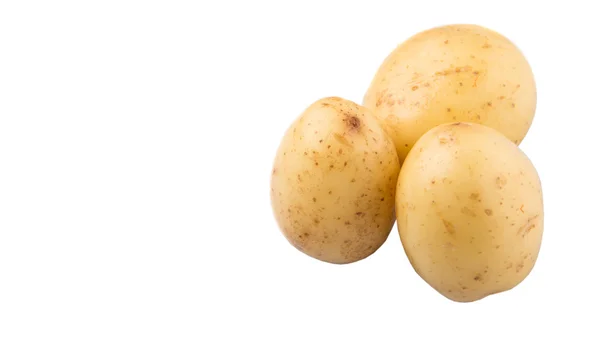 Baby Potatis Över Vit Bakgrund — Stockfoto