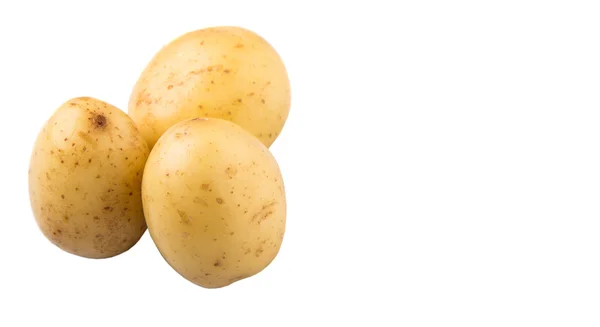 Baby Potatis Över Vit Bakgrund — Stockfoto