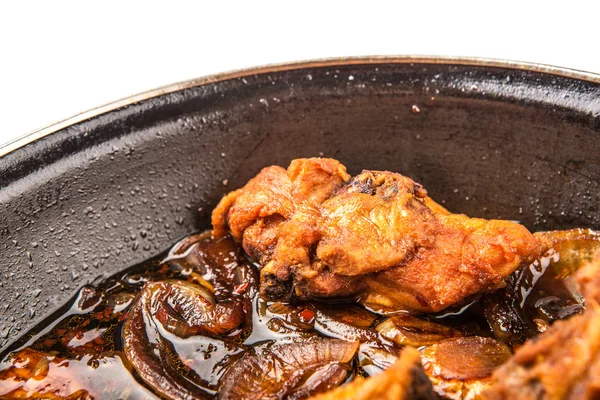 Fried Chicken In Soy Gravy — Stock Photo, Image