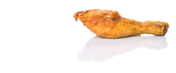 Deep Fried Chicken Drumsticks White Background — Stock Photo, Image