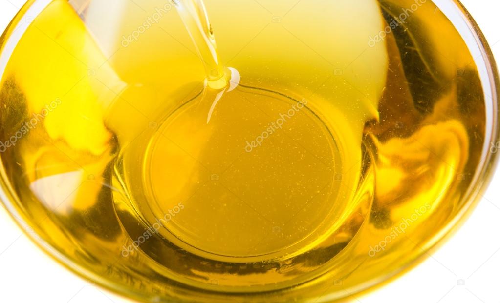 Pouring Vegetable Cooking Oil