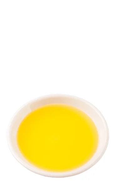 Pflanzliches Speiseöl in einer Keramikschüssel — Stockfoto
