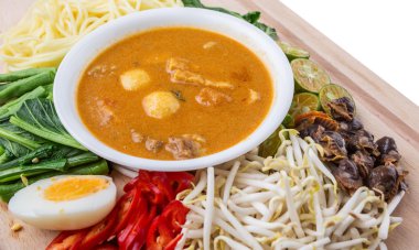 Malezya Curry noodle malzemeler