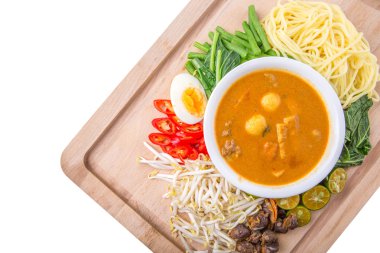 Malezya Curry noodle malzemeler