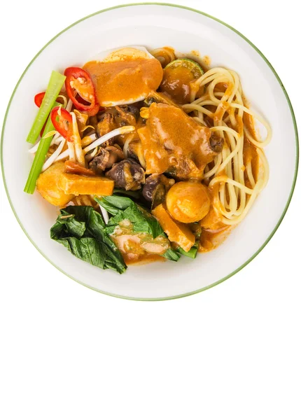 Fideos de curry malasios — Foto de Stock