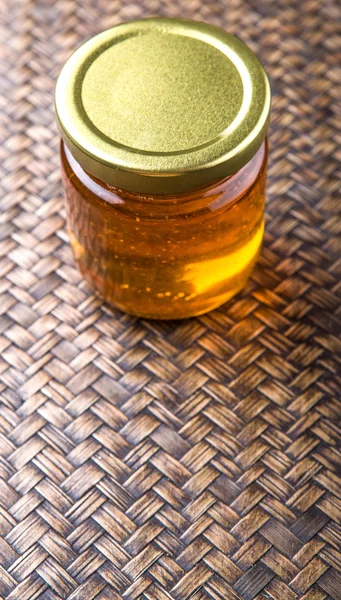 Miele in vaso massone — Foto Stock