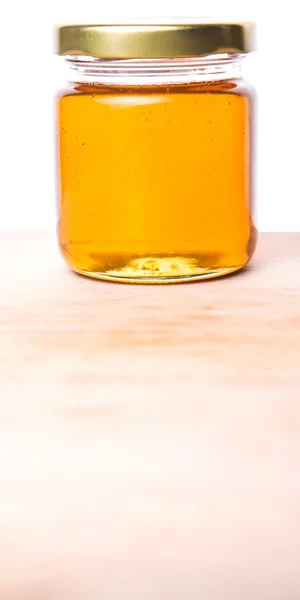 Honey In Mason Jar — Stock Photo, Image