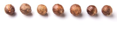 Beyaz üzerine Hindistan cevizi