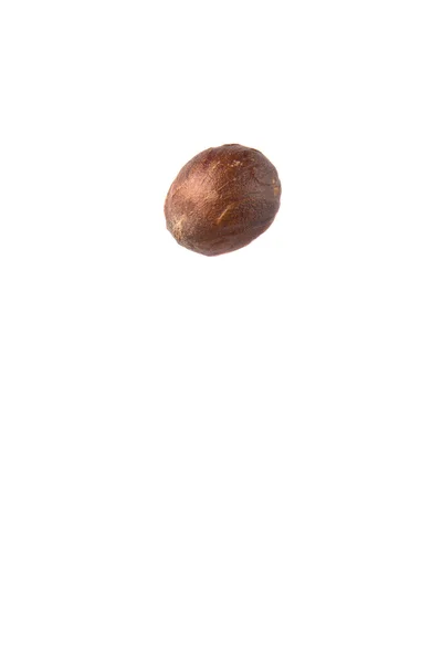 Nutmeg White Background — Stock Photo, Image