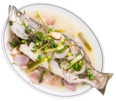 Asya bas balık buğulama