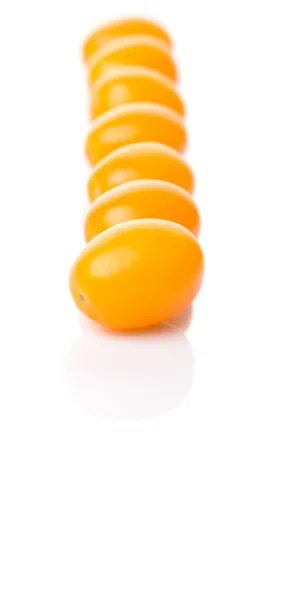 Tomates de uva laranja amarela — Fotografia de Stock