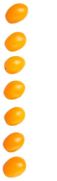 Sárga Narancs Szőlő Paradicsom Fölött Fehér Háttér — Stock Fotó