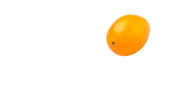 Geel Oranje Druif Tomaat Witte Achtergrond — Stockfoto