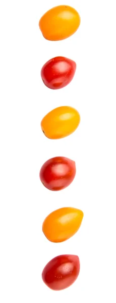 Gele en rode druif tomaat — Stockfoto