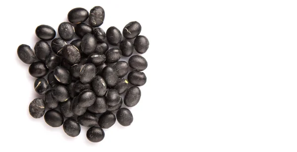 Black Beans White Background — Stock Photo, Image