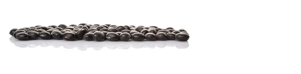 Black Beans White Background — Stock Photo, Image