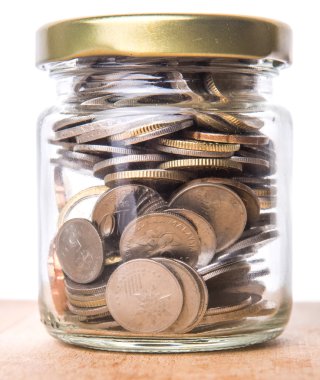 Mason kavanoza paralar