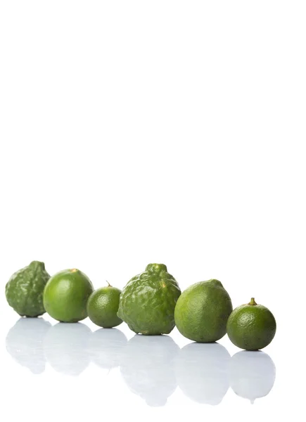 Lime, Makrut Lime And Calamansi — Stock Photo, Image