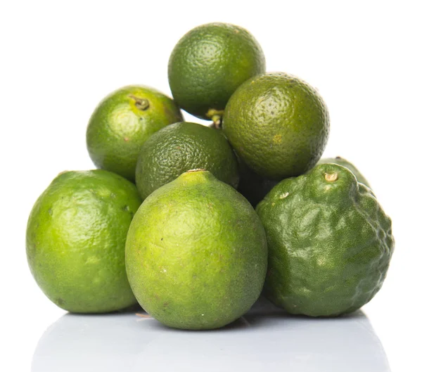 Lime, Makrut kalk och Calamansi — Stockfoto